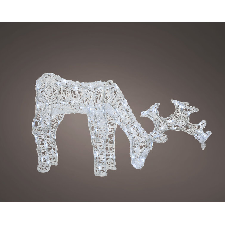 The Seasonal Aisle Standing Outdoor Christmas Reindeer Lighted Display